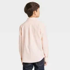 Boys' Long Sleeve Twill Button-Down Shirt - Cat & Jack&trade;