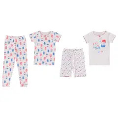 Cutie Pie Baby Girl Toddler and Infant Pajama Sleeper Matching Set