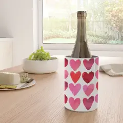 Amy Sia Heart Watercolor Wine Chiller - Deny Designs