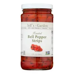 Jeff's Garden Roasted Bell Pepper Strips - Case of 6/12 oz