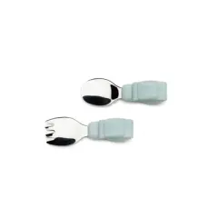 Loulou Lollipop 2pk Toddler Learning Spoon/Fork Set - Elephant