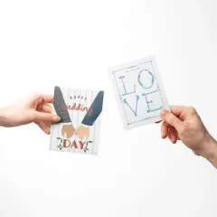 Wedding Greeting Card Pack (3ct) "Love, Forever Knot, Happy Wedding Day Guys" by Ramus & Co