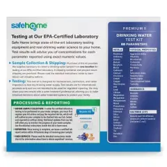 Safe Home Premium II In-Lab Water Test Kit: Test to EPA Standards for Drinking Water & Lead