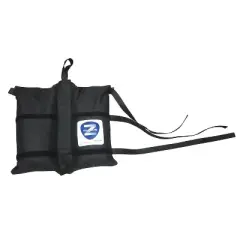 Z-Shade 14 x 10 Foot Instant Shade Outdoor Canopy Tent with Adjustable Legs and 4 Pack of Z-Shade Wrap-Around Leg Weight Bags, Gray and White