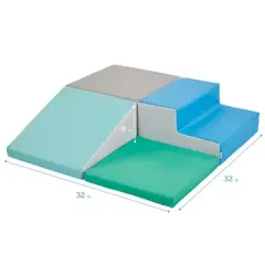 ECR4Kids SoftZone Junior Foam Corner Climber - Indoor Active Play for Babies and Toddlers