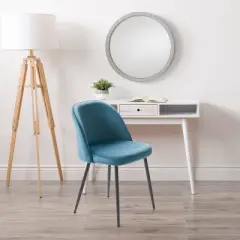 Ayla Velvet Upholstered Side Chair - CorLiving