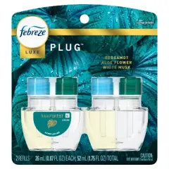 Febreze Luxe Plug Dual Refill Air Freshener - Rainforest - 1.75 fl oz/2ct