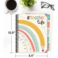 Carson Dellosa Education We Belong Teacher Planner (128 pages, 116 stickers)