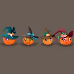 Women's Design By Humans Halloween pumpkins By rabbitswork Racerback Tank Top