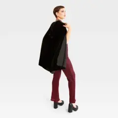 Adult Velvet Black Halloween Costume Cape One Size Fits Most - Hyde and EEK! Boutique&trade;