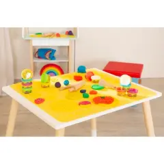 Play-Doh Creative Seating Set: Table, Chair, 6 Colors, 3D Mat, Tools, Kids 3+