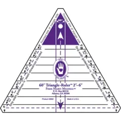 Marti Michell 60 Degree Triangle Ruler-2" To 6"