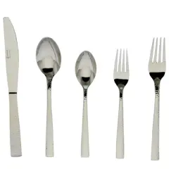 Gibson Home 20pc Stainless Steel Brighton Silverware Set: Flatware Service for 4, Dishwasher-Safe, Includes Forks & Spoons