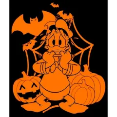 Boy's Mickey & Friends Scared Donald Duck Halloween T-Shirt