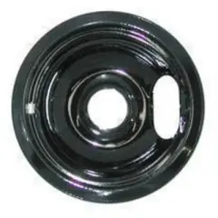 Range Kleen P102 Black Procelain Non-Stick Drip Bowl 8"