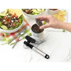 GoodCook Ready Safety Can Opener: Manual Stainless Steel & Plastic, Black, Freestanding, 7.12" Length, 2.95" Height