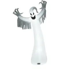 Syemin Decorative Holiday Scene Props Halloween Inflatable Decoration Giant Halloween Inflatable Ghost Decor Party Yard Decoration, White, 35"*35"*96"