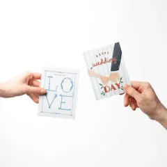 Wedding Greeting Card Pack (3ct) "Love, Happy Wedding Day, To The Darling Couple" by Ramus & Co