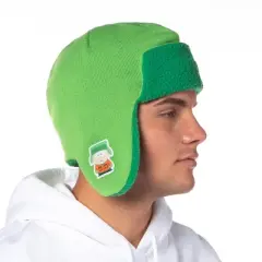 South Park Kyle Broflovski Cosplay Adult Knit Trapper Hat With Fleece Lining OSFM Green
