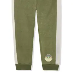 Star Wars Boy's 2-Pack Baby Yoda Curious Child Graphic Pullover Sweatshirt and Taped Jogger Pants Set for Infant