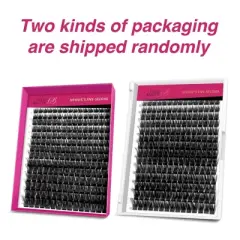 VEYESBEAUTY VBXtreme  Lash Clusters Fluffy Individual Lash Extensions 3D Layered Volume Eyelashes Thin & Invisible Faux Mink Lash Mixed Length 10-18mm