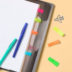 Adhesive Flags 5 Pads 150ct Solid - up&up&trade;: Multicolor Sticky Note Flags, Reusable Office Supplies, Filing Accessories