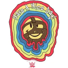 Men's WWE Mankind Have a Nice Day Rainbow Logo T-Shirt