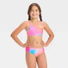 Girls' Rainbow Sparkle Rash Guard Set - Cat & Jack&trade; Pink