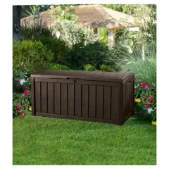 Glenwood 101 Gallon Outdoor Storage Box - Brown - Keter