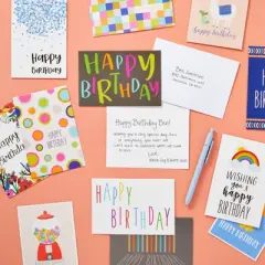 Best Paper Greetings 36 Pack of Assorted Birthday Cards with Envelopes, Bulk Set with 36 Unique Designs for Men and Women, (4x6 In, Blank Inside)