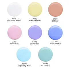 Arteza Acrylic Pouring Paint Kit, 4 oz Bottles Set, Pastel Colors - 8 Pack