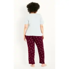 Women's Plus Size  Snooze Sleep Set - berry | EVANS