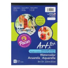 Pacon UCreate Watercolor Pad Pre-K+ 12 Sheets Pack of 6 (PAC4910-6)