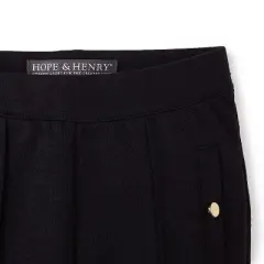 Hope & Henry Girls' Pintuck Ponte Pant, Infant