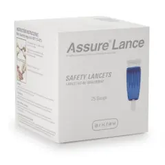 Assure Low Flow Safety Lancet 25 Gauge Needle 1.1 mm Depth 1 Box(s), 100 /Box