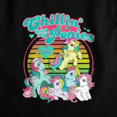 Women's My Little Pony Retro Chillin With My Ponies Sleeveless Crop Top Tank