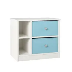 Elannie Avenue Nightstand with 2 Fabric Bins - Room & Joy