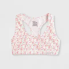 Jockey Generation&trade; Girls' 2pk Dotted Bralette - White/Pink