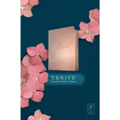 NLT Thrive Devotional Bible for Women (Leatherlike, Rose Metallic ) - by  New Living Translation (Leather Bound)