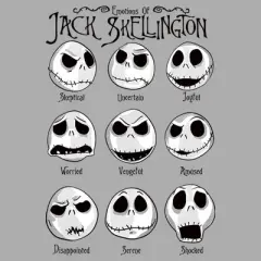 Boy's The Nightmare Before Christmas Emotions Of Jack Skellington T-Shirt