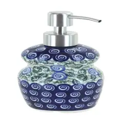 Blue Rose Polish Pottery 2018 Zaklady Soap Dispenser