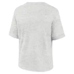 NFL Denver Broncos Women's Oatmeal Heather Rolled Sleeve T-Shirt