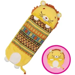 Happy Nappers: Pillow & Sleepy Sack: Medium - Lion Lex - 54 x 20", 2-In-1: Plush Animal Opens Into Sleeping Bag, Soft Play & Nap Character, Kids 3+