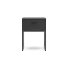 Signature Design by Ashley Socalle 1 Drawer Nightstand, Black