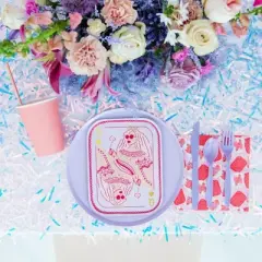 Jollity & Co. - Queens Patterned Large Napkins - Pack of 16 Paper Napkins