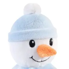 Hudson Baby Infant Animal Face Security Blanket, Snowman, One Size