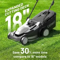 Litheli 18" 40V Battery Walk-Behind Self-Propelled Brushless Lawn Mower