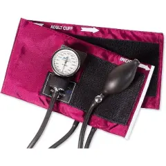 MABIS MatchMates Manual Blood Pressure Monitor Kit Aneroid Sphygmomanometer with Calibrated Nylon Cuff and Oversized Carrying Case, FSA and HSA