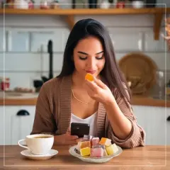 Eastanbul Turkish Delights Assorted with 4 Flavors, Turkish Lokum, 8.8 oz