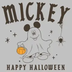 Womens Mickey & Friends Themed Club Ghost Costume Trick or Treat T Shirt